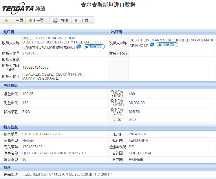 海关数据,进出口数据,进口数据,dcbox小金库,贸易,吉尔吉斯坦